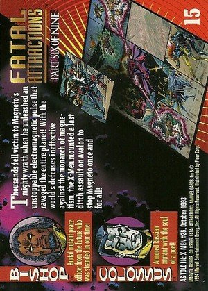 Fleer Marvel Universe V Base Card 15 Bishop & Colossus