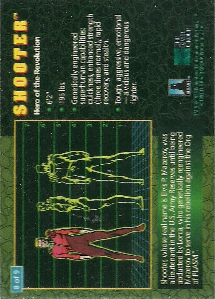 The River Group Plasm Zero Issue Level-1 Holographic Foil Chase Card 8 of 9 Shooter