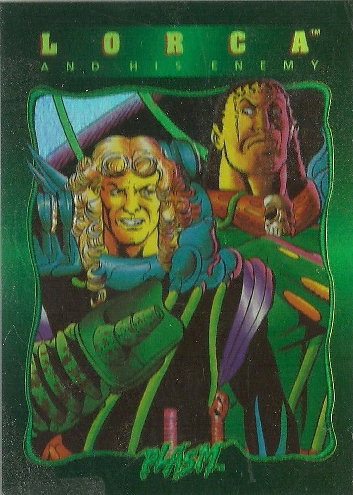 The River Group Plasm Zero Issue Level-2 Embossed Foil Chase Card 1 of 4 Lorca and His Enemy - Lorca and Ulnareah