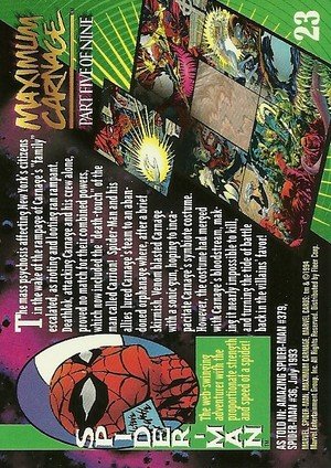 Fleer Marvel Universe V Base Card 23 Spider-Man
