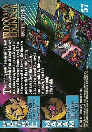 Fleer Marvel Universe V Base Card 57 Maxam & Pip the Troll