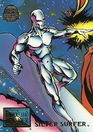 Fleer Marvel Universe V Base Card 58 Silver Surfer
