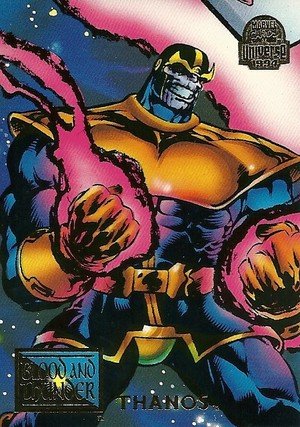 Fleer Marvel Universe V Base Card 61 Thanos