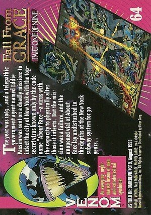 Fleer Marvel Universe V Base Card 64 Venom