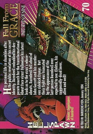 Fleer Marvel Universe V Base Card 70 Hellspawn