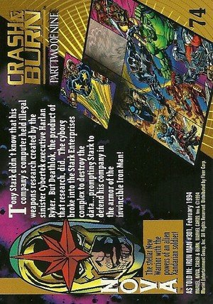 Fleer Marvel Universe V Base Card 74 Nova