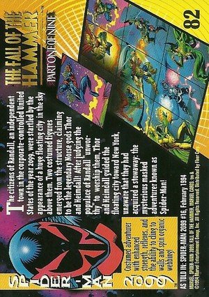 Fleer Marvel Universe V Base Card 82 Spider-Man 2099