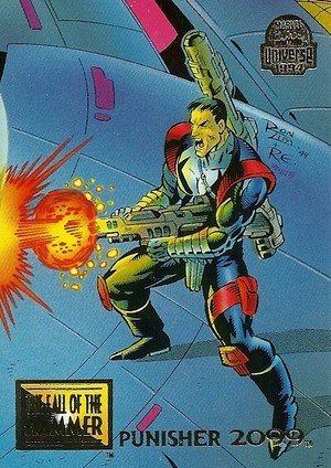 Fleer Marvel Universe V Base Card 87 Punisher 2099