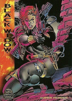 Fleer Marvel Universe V Base Card 144 Black Widow