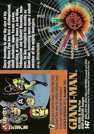 Fleer Marvel Universe V Base Card 147 Giant-Man
