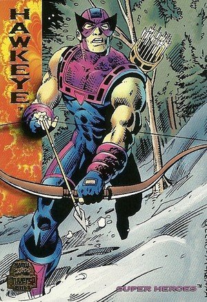 Fleer Marvel Universe V Base Card 148 Hawkeye