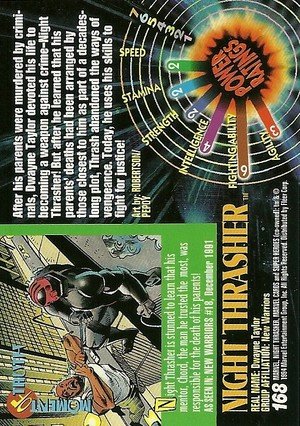 Fleer Marvel Universe V Base Card 168 Night Thrasher