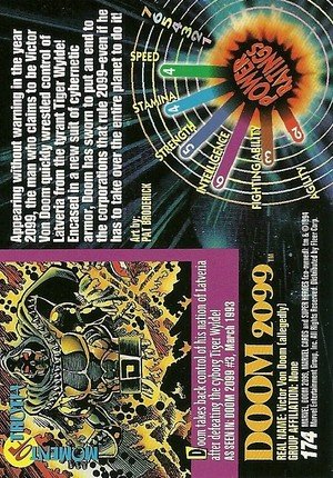 Fleer Marvel Universe V Base Card 174 Doom 2099
