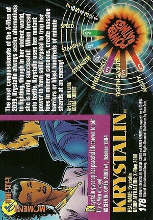 Fleer Marvel Universe V Base Card 178 Krystalin