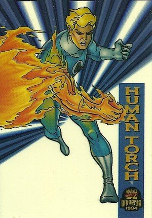 Fleer Marvel Universe V Suspended Animation Card 2 of ten Human Torch