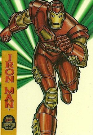 Fleer Marvel Universe V Suspended Animation Card 4 of ten Iron Man