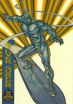 Fleer Marvel Universe V Suspended Animation Card 5 of ten Silver Surfer