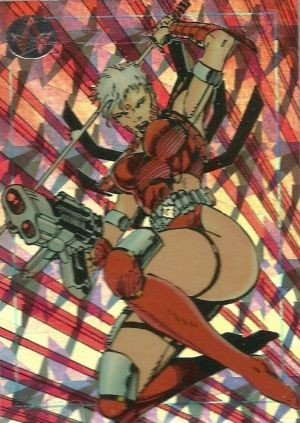 Topps Jim Lee's WildC.A.T.s Prism Card 6 Zealot