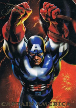 Fleer Marvel Annual Flair '94 PowerBlast Card 11 Captain America