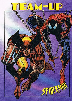 Fleer/Skybox Spider-Man .99 Base Card 49 Spider-Man & Wolverine