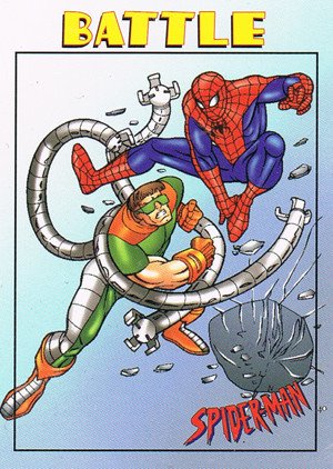 Fleer/Skybox Spider-Man .99 Base Card 36 Spider-Man vs. Dr. Octopus