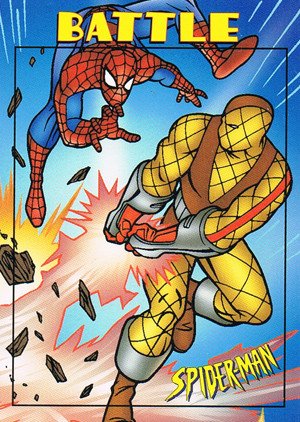 Fleer/Skybox Spider-Man .99 Base Card 42 Spider-Man vs. Shocker