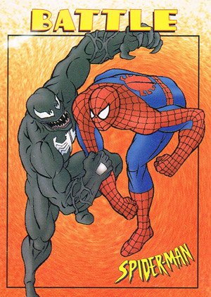 Fleer/Skybox Spider-Man .99 Base Card 43 Spider-Man vs. Venom