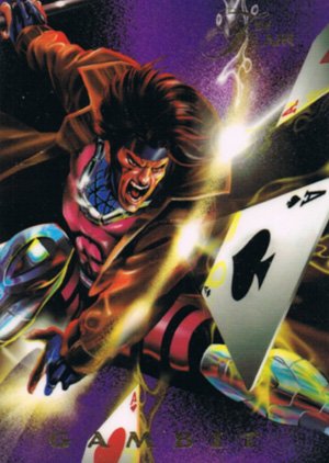 Fleer Marvel Annual Flair '94 PowerBlast Card 12 Gambit