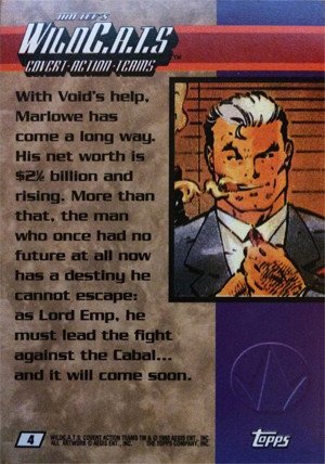 Topps Jim Lee's WildC.A.T.s Base Card 4 With Void's help, Marlowe has c