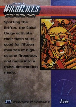 Topps Jim Lee's WildC.A.T.s Base Card 19 Spotting the Grifter, the Cabal