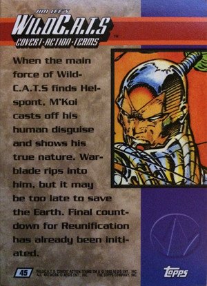 Topps Jim Lee's WildC.A.T.s Base Card 45 When the main force of WildC.A.