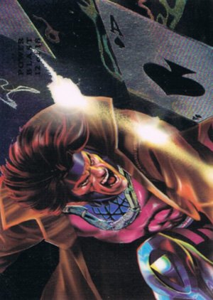 Fleer Marvel Annual Flair '94 PowerBlast Card 12 Gambit