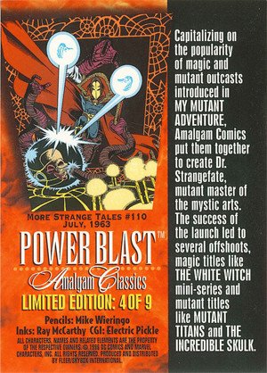 Fleer/Skybox Amalgam PowerBlast Card 4 More Strange Tales #110