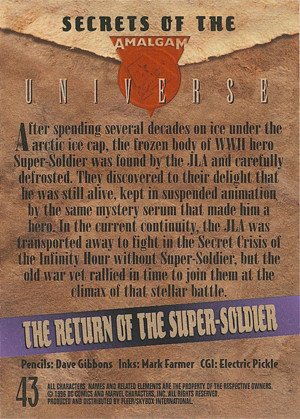 Fleer/Skybox Amalgam Base Card 43 The Return of the Super-Soldier