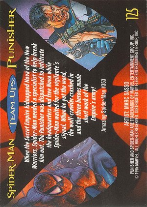 Fleer Ultra Spider-Man '95 Fleer Ultra Base Card 125 Punisher