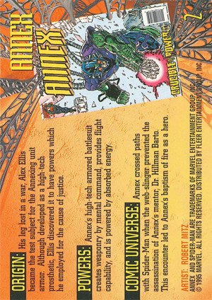 Fleer Ultra Spider-Man '95 Fleer Ultra Base Card 2 Annex