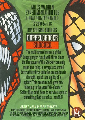 Fleer Ultra Spider-Man '95 Fleer Ultra Base Card 146 Doppel Shock