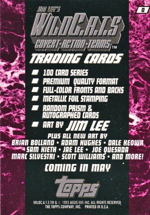 Topps Jim Lee's WildC.A.T.s Promos 0 Purple, two characters