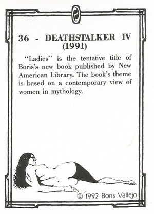 Comic Images Boris Series 2: The Fantasy Continues Base Card 36 Deathstalker IV