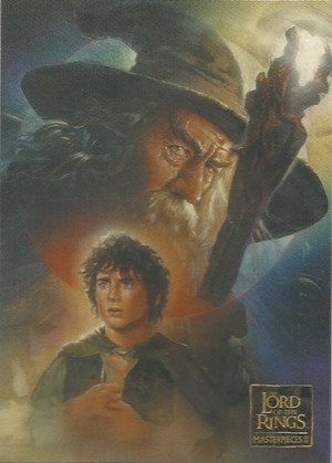 Topps Lord of the Rings Masterpieces II Base Card 13 A Hobbit's Challenge