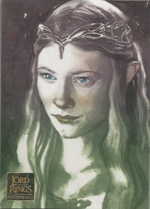 Topps Lord of the Rings Masterpieces II Base Card 16 Portrait of Galadriel