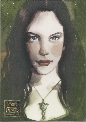 Topps Lord of the Rings Masterpieces II Base Card 17 Portrait of Arwen