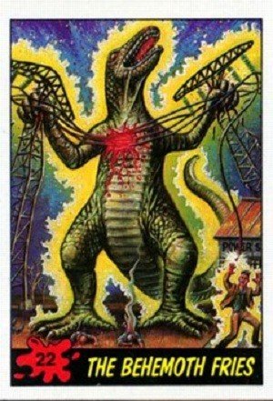 Topps Dinosaurs Attack! Base Card 22 The Behemoth Fries