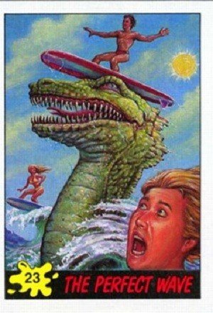 Topps Dinosaurs Attack! Base Card 23 The Perfect Wave