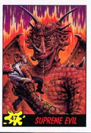Topps Dinosaurs Attack! Base Card 47 Supreme Evil