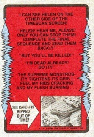 Topps Dinosaurs Attack! Base Card 48 You Can't Let Them Win!!