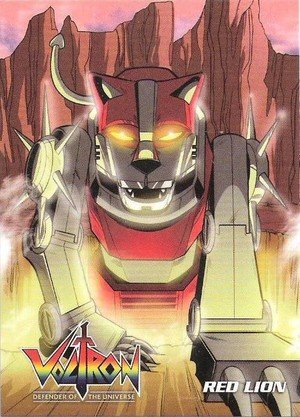 World Events Productions LTD Voltron Defender of the Universe Preview Set Base Card VPS2 Red Lion