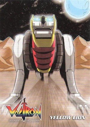 World Events Productions LTD Voltron Defender of the Universe Preview Set Base Card VPS5 Yellow Lion