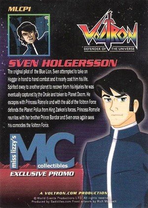 World Events Productions LTD Voltron Defender of the Universe Preview Set Promos MLCP1 Sven