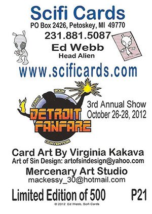 SciFi Cards SciFi Cards Promos P21 Detroit Fanfare 2012 (limited to 500)